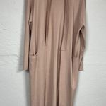 Oak + Fort  Pink Open Front Duster Cardigan Sweater Womens L Classic Academia Photo 2