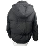 Uniqlo Women's Black Puffer Quilter Hoodie Hooded Full Zip Parka Jacket Size M Photo 1