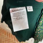 Reformation Niara Boho Tie Straps Smocked Floral Mini Dress In Coriander size 4 Photo 3