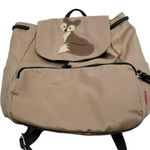 Union Bay Backpack Fox Patch Nylon Purse Bag Lightweight Snap Flap Tan Brown Photo 13