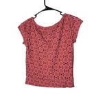 American Eagle Cut Out Flower Eyelet Lace Crop Top Size XS Photo 5