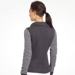 prAna Women’s‎  Gray Black Tobi Ribbed  Zip Front Knit Sweater Jacket Size Medium Photo 1