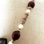 Lee Sands vintage mother of pearl lion pendant necklace Brown Photo 10