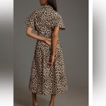 Anthropologie Exquise  Cotton Blend
Relaxed Leopard Tobie Shirt Dress Size XLarge Photo 2