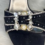 Rampage  Black suede and embellished heels 8M. Photo 8