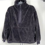 Joy Lab Women’s High Pile, Half Zip Fleece pull over, black, size‎ Medium Photo 0