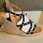 NEW Dolce Vita Maxon Espadrille Wedge Sandal Black Studded Womens Size 8.5 Photo 9
