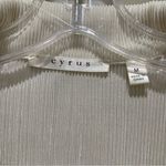 Cyrus Pleated Button Down Collared Shirt Ivory White Women’s Size Medium Photo 6