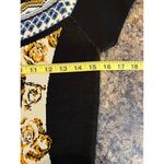 Jealous Tomato  Bodycon Black Blue Multi Print Mini Dress Cap Sleeve Large Photo 4