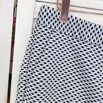 EXPRESS Editor Swiss Dot Crop Pants White Blue 2 Photo 2