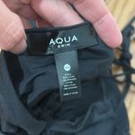 AQUA NWOT‎  Swim Lace up Plunge One Piece Swimsuit-Black Size XS Photo 5
