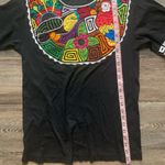 Vintage Mos Black Hand Embroidered Bird T Shirt L Size L Photo 4