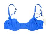 Aerie Smoothez By  Full Coverage Mesh Bra Unlined Underwired Sheer Size 34B Blue Photo 1
