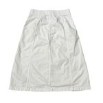 Madewell Rigid Denim Zip Midi Skirt Coastal Cowgirl Festival White Size 28 Photo 4