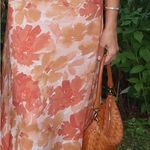Significant Other Floral Cutout Dress Orange Size 2 Photo 1