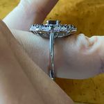 Color Changing Garnet Sterling Silver Cocktail Ring Size 7 Brown Photo 3