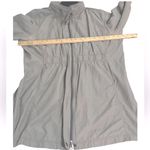 Eileen Fisher Y2K trench coat - windbreaker -raincoat with hidden hood Sz XL Photo 12