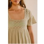 Free People Ethereal Bohemian Bring The Romance Midi Maxi Dress Stone Moss Large Photo 2