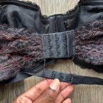 Free People Intimately  Pink and Black Lace Strapless Bra 34D Photo 4