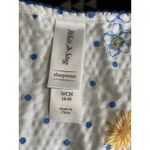 White Stag  Sleepwear Breakfast Dress‎ White/Yellow Floral Zip Front Size Small Photo 5