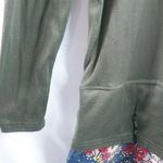 Navisha L Layered Look Long Sleeved Pocket Tunic Top Floral Trim Pink Size L Photo 7