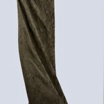 ZARA NWT dark hunter green satin embroidered floral print satin maxi slip dress Photo 0