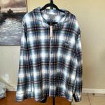 SKIMS  UNISEX‎ FLANNEL SLEEP SHIRT IN MULTI PLAID XS Photo 1