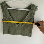 Aerie Sleeveless Ribbed Knit Top - Green Photo 3