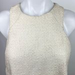 ASOS  Cream Black Crew Neck Sleeveless Back Zipper Mini Shift Dress Size 8 Photo 2