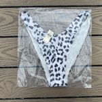 Aerie NWT  high cut cheekiest bikini bottom medium spotted animal print Photo 0