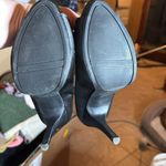 Apt. 9  Arden Open Toe Satin Stiletto High Heel Black Beaded Decoration Size 9 Photo 11