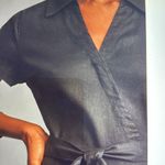 Maeve  🖤 Black Wide-Leg linen  Jumpsuit with V-Neck Photo 10