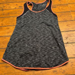 Tangerine  Activewear Athletic Tank Top Coral Trim Heathered Gray Size S Photo 0