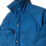 Woolrich  vintage women's blue winter puffy jacket with pockets heavy medium Photo 7