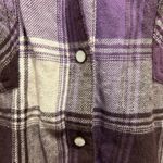 NWT Womens Mossimo Supply Co Purple Plaid Flannel‎ Western Shirt Size L Size L Photo 4