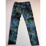 Tuff Athletics Leggings Small Blue Green Abstract Print Activewear Photo 4