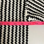 Lucy Paris NWOT Black & White Taya Chevron Knit V-Neck Button Down Cardigan - XS Photo 6