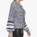 Karl Lagerfeld Paris Womens Cable Knit Balloon Sleeve Pullover Sweater In Size S Photo 2