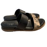 Franco Sarto Babs Black Snakeskin Espadrille Slide Sandal - Size 10 Photo 9