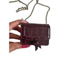 Kate Spade Burgundy Air Pod Pro Case Micro Crossbody Bag Photo 5