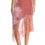 Free People  my Lacey velvet midi lace hem skirt size 4 Photo 1