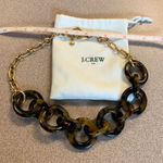 J.Crew  chain link tortoise necklace with pouch Photo 0