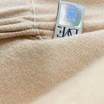 Diane Von Furstenberg  Open Front Cardigan Silk Cashmere Gold Shimmer Small Luxe Photo 7