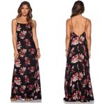 Free People Star Chasing Slip Maxi Dress in Raven Combo size M Photo 2