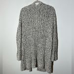On The Road  Black White Chunky Knit Duster Cardigan Size S/M Photo 4