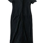 Vintage Olivia Rose Ribbed Maxi Dress Black Size 8 Photo 7
