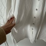 Honest Cotton OS Penelope White Shirt Dress Size M Photo 5