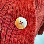 La Domenica La Casa De La Llama 100% Baby Llama Burnt Orange Cardigan Sweater L Size L Photo 3