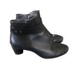 Ecco Sculptured 45 Ankle Bootie 6-6.5 Butter Soft Leather Black Dark Acadamia Photo 6