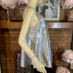 MIX IT SILVER SHINY SLEEVELESS BABY DOLL TUNIC NWT (M) Size M Photo 3